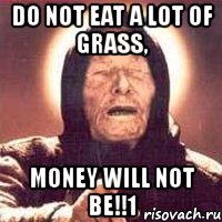 do not eat a lot of grass, money will not be!!1, Мем Ванга (цвет)