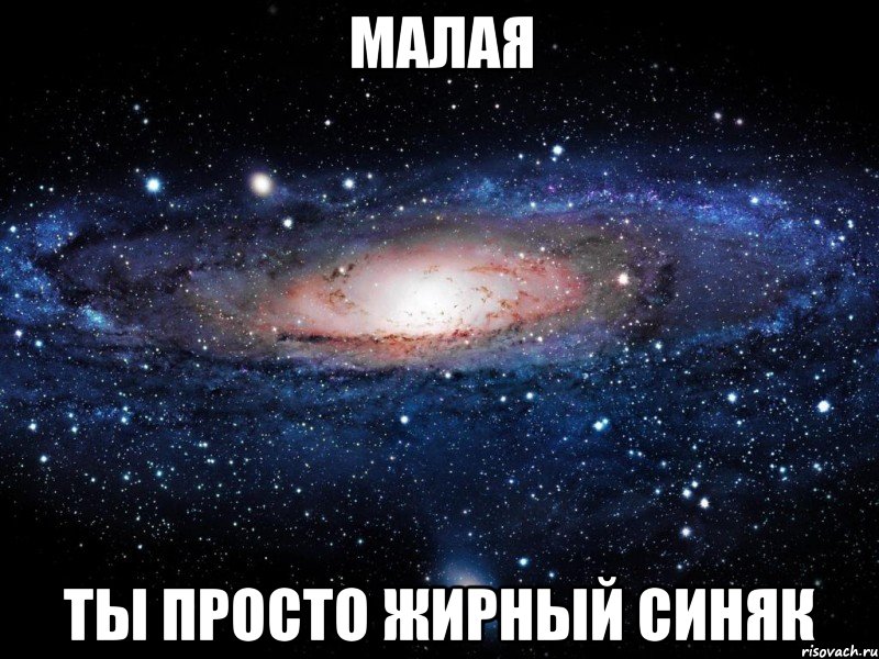 малая ты просто жирный синяк, Мем Вселенная