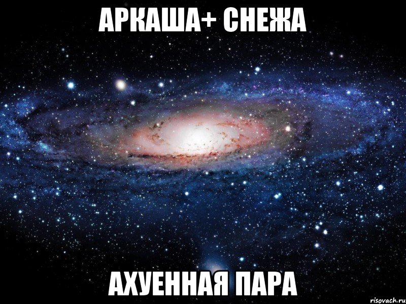 аркаша+ снежа ахуенная пара, Мем Вселенная