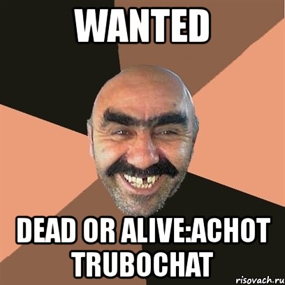 wanted dead or alive:achot trubochat, Мем Я твой дом труба шатал