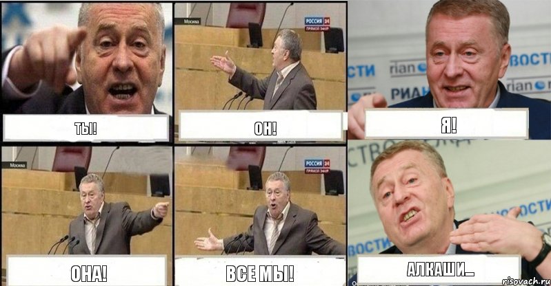 Ты! Он! Я! Она! Все мы! Алкаши..., Комикс жереновський