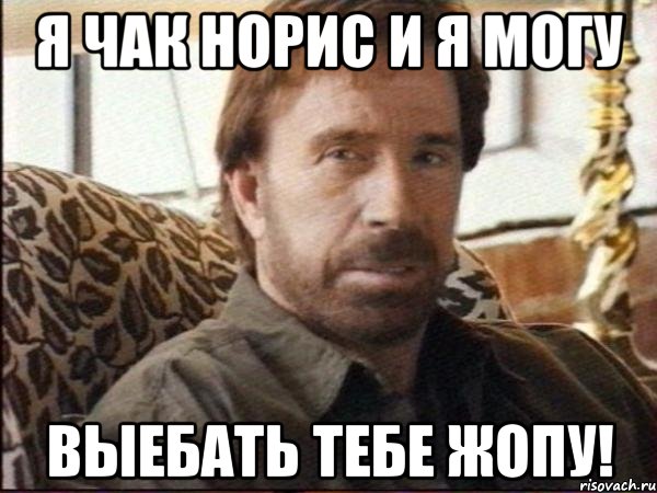 я чак норис и я могу выебать тебе жопу!, Мем чак норрис