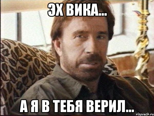эх вика... а я в тебя верил..., Мем чак норрис