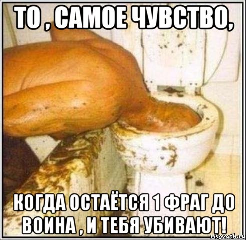 то , самое чувство, когда остаётся 1 фраг до воина , и тебя убивают!, Мем Дайвер