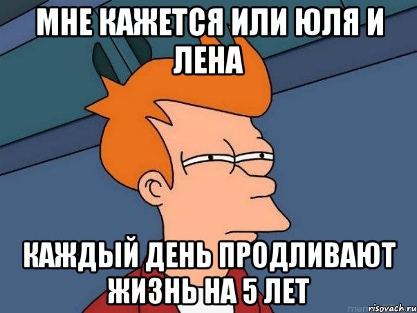 мне кажется или юля и лена каждый день продливают жизнь на 5 лет, Мем  Фрай (мне кажется или)