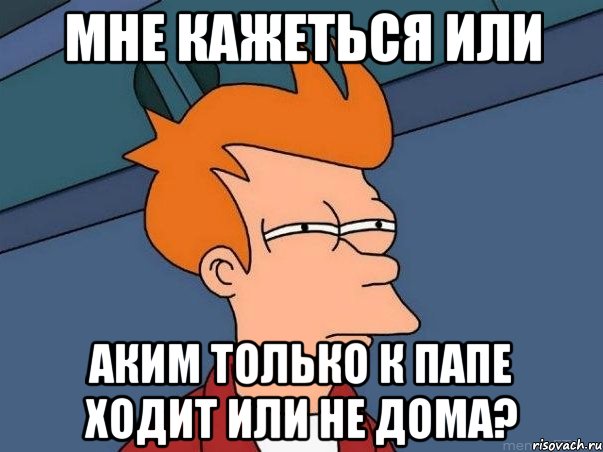 мне кажеться или аким только к папе ходит или не дома?, Мем  Фрай (мне кажется или)