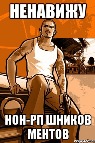 ненавижу нон-рп шников ментов, Мем GTA