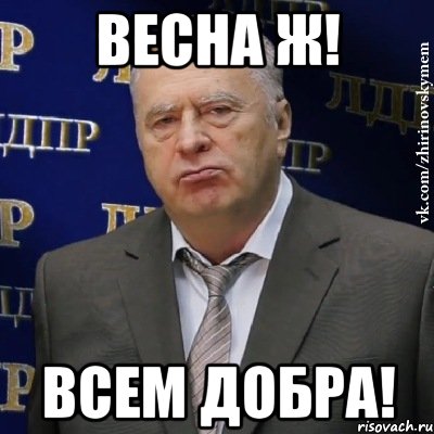 весна ж! всем добра!, Мем Хватит это терпеть (Жириновский)