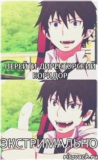 Перейти директорский коридор экстримально, Комикс пох