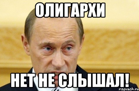 олигархи нет не слышал!, Мем путин