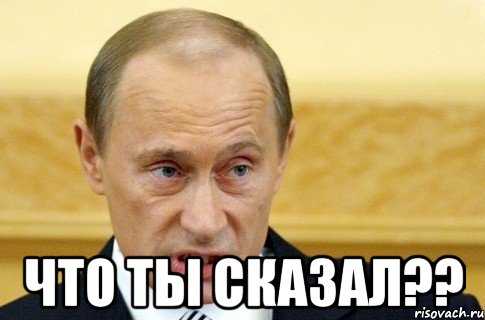  что ты сказал??, Мем путин