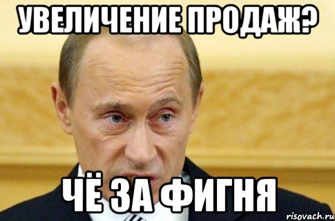 увеличение продаж? чё за фигня, Мем путин