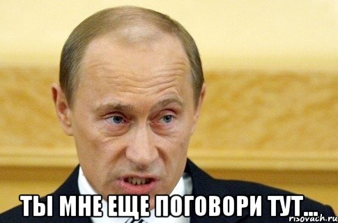  ты мне еще поговори тут..., Мем путин