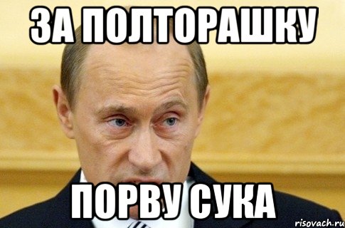 за полторашку порву сука, Мем путин