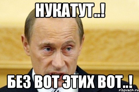 нукатут..! без вот этих вот..!, Мем путин