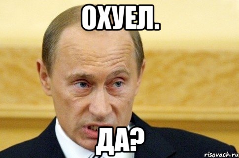 охуел. да?, Мем путин