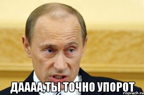  даааа,ты точно упорот, Мем путин