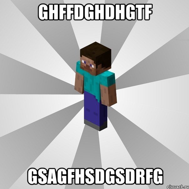 ghffdghdhgtf gsagfhsdgsdrfg, Мем Типичный игрок Minecraft