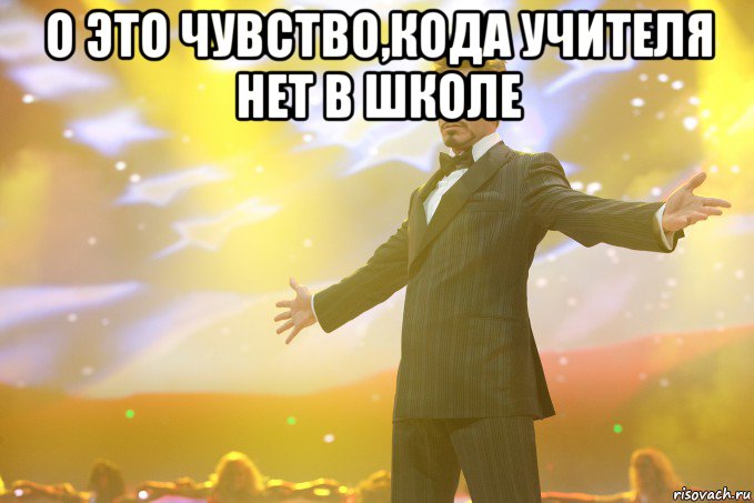 о это чувство,кода учителя нет в школе , Мем Тони Старк (Роберт Дауни младший)