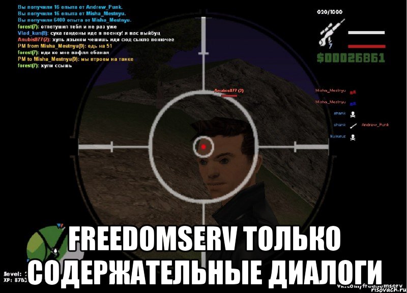  freedomserv только содержательные диалоги, Мем vkcomfreedomserv