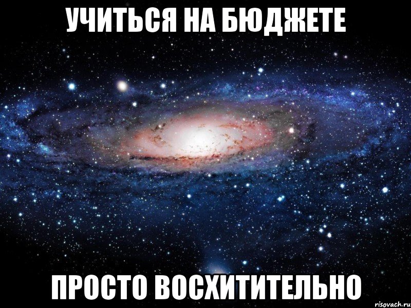 учиться на бюджете просто восхитительно, Мем Вселенная
