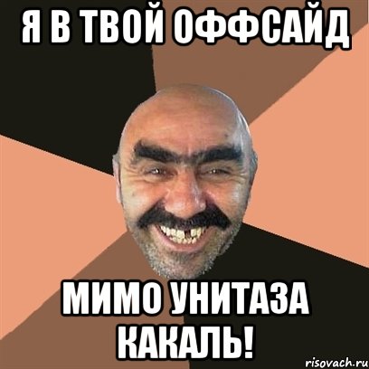 я в твой оффсайд мимо унитаза какаль!, Мем Я твой дом труба шатал