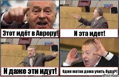 Этот идёт в Аврору! И эта идет! И даже эти идут! Один матан дома учить буду?!, Комикс жиреновский