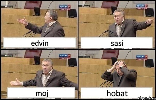 edvin sasi moj hobat, Комикс Жирик в шоке хватается за голову