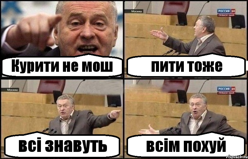 Курити не мош пити тоже всі знавуть всім похуй, Комикс Жириновский