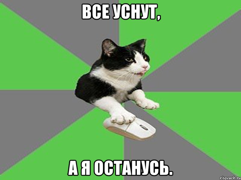 все уснут, а я останусь.