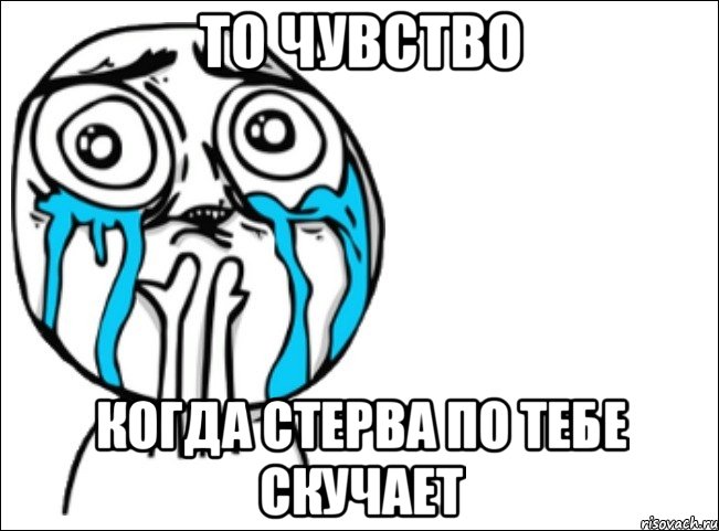 то чувство когда стерва по тебе скучает, Мем Это самый