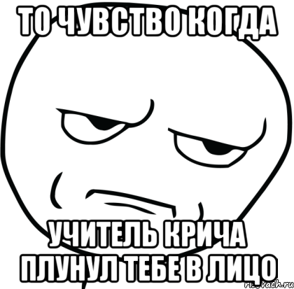 то чувство когда учитель крича плунул тебе в лицо, Мем Are you f cking kidding me