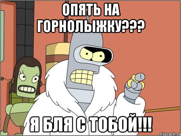 опять на горнолыжку??? я бля с тобой!!!, Мем Бендер