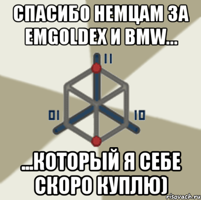 спасибо немцам за emgoldex и bmw... ...который я себе скоро куплю), Мем булка