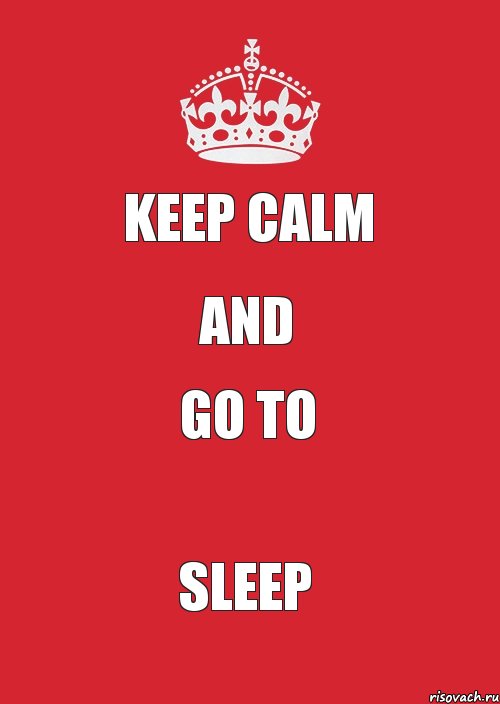 keep calm and go to sleep, Комикс Keep Calm 3