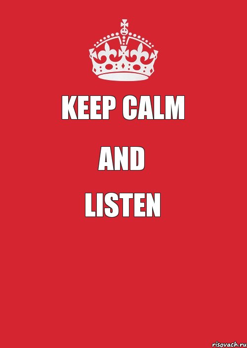 KEEP CALM AND LISTEN , Комикс Keep Calm 3