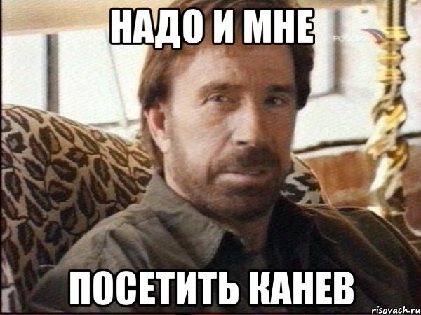 надо и мне посетить канев, Мем чак норрис