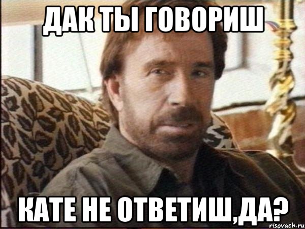 дак ты говориш кате не ответиш,да?, Мем чак норрис