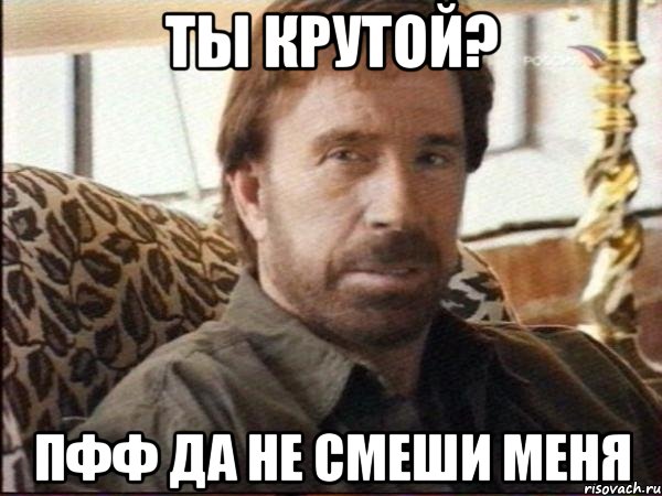 ты крутой? пфф да не смеши меня, Мем чак норрис