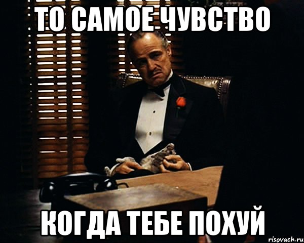 то самое чувство когда тебе похуй