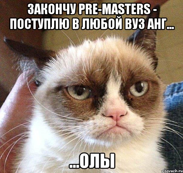 закончу pre-masters - поступлю в любой вуз анг... ...олы