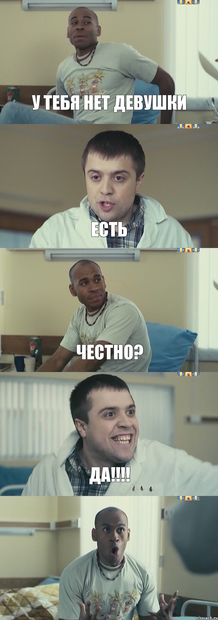 У тебя нет девушки Есть Честно? Да!!! , Комикс Интерны