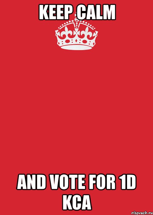 keep calm and vote for 1d kca, Комикс Keep Calm 3