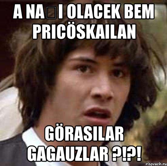 a nași olacek bem pricöskailan görasilar gagauzlar ?!?!, Мем А что если (Киану Ривз)