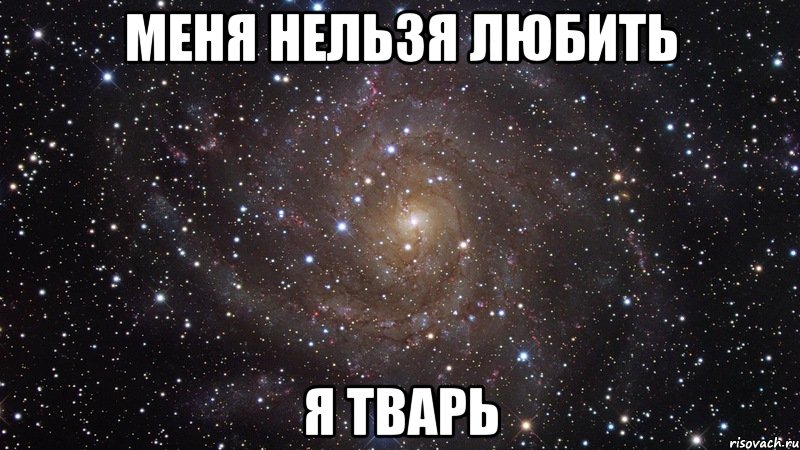 меня нельзя любить я тварь, Мем  Космос (офигенно)