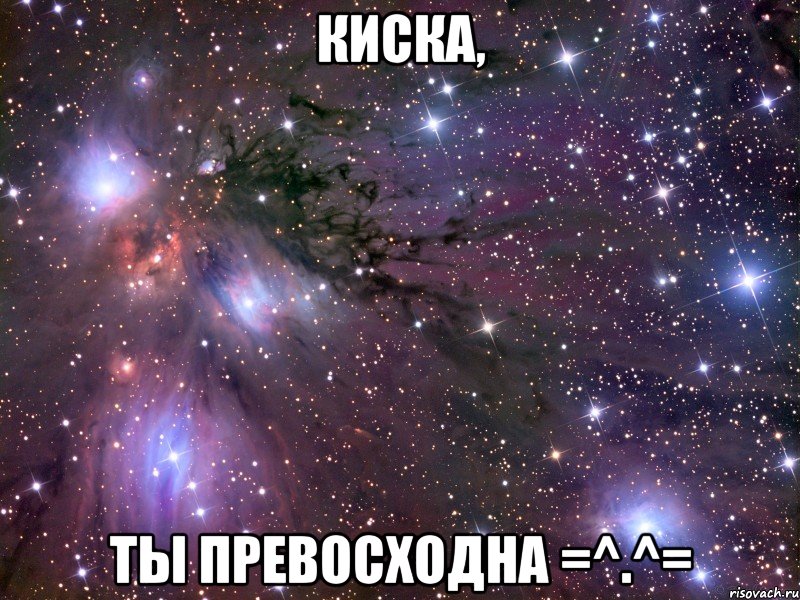 киска, ты превосходна =^.^=, Мем Космос