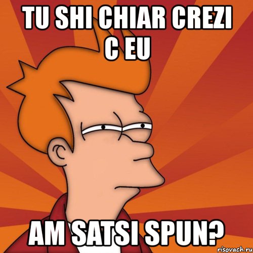 tu shi chiar crezi c eu am satsi spun?, Мем Мне кажется или (Фрай Футурама)