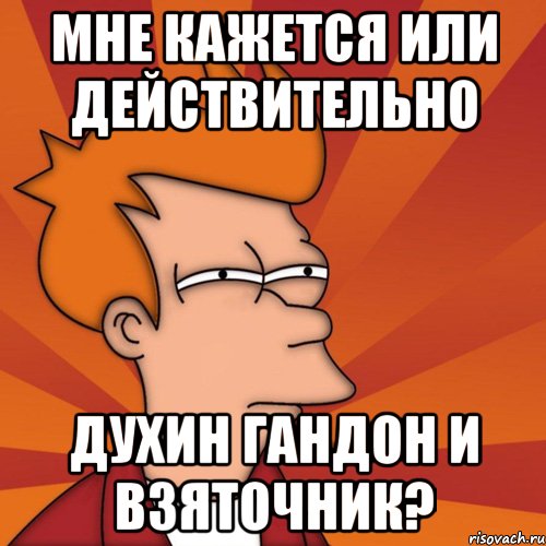 мне кажется или действительно духин гандон и взяточник?, Мем Мне кажется или (Фрай Футурама)