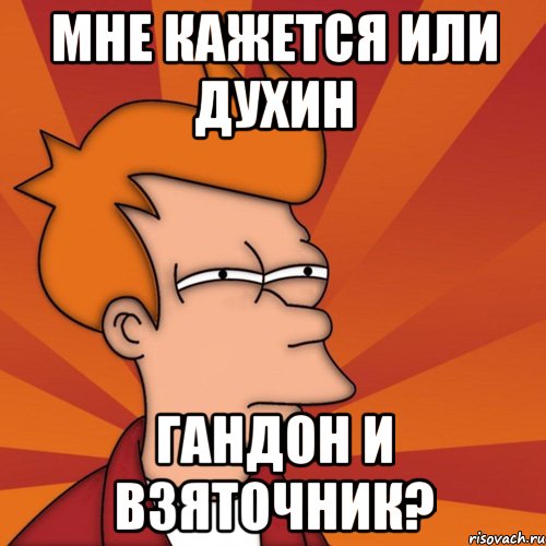 мне кажется или духин гандон и взяточник?, Мем Мне кажется или (Фрай Футурама)