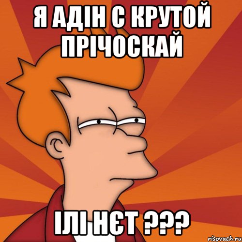 я адін с крутой прічоскай ілі нєт ???, Мем Мне кажется или (Фрай Футурама)